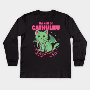 Cathulhu Kids Long Sleeve T-Shirt